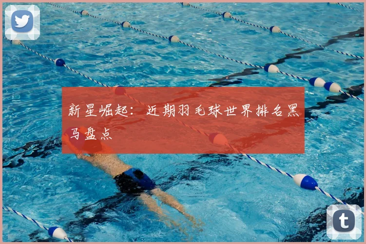 新星崛起:近期羽毛球世界排名黑马盘点