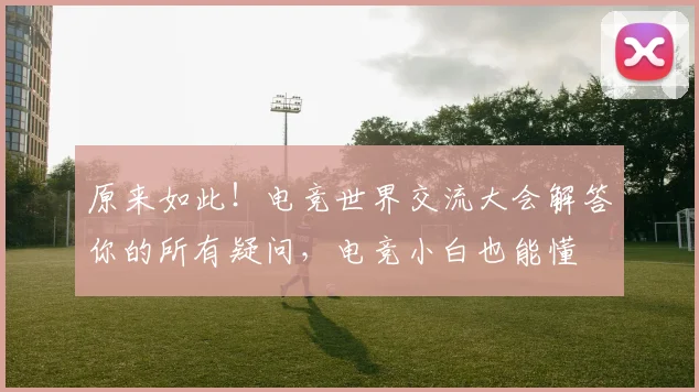 原来如此！电竞世界交流大会解答你的所有疑问，电竞小白也能懂