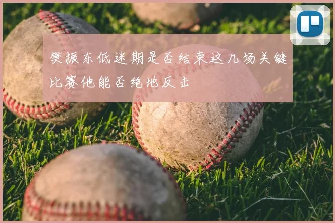 樊振东低迷期是否结束这几场关键比赛他能否绝地反击