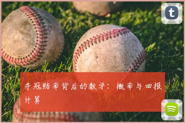 夺冠赔率背后的数学：概率与回报计算
